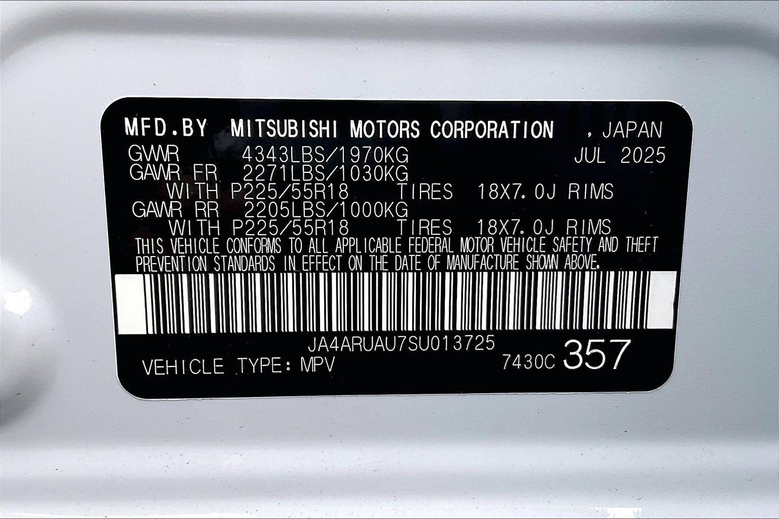 2025 Mitsubishi Outlander Sport ES