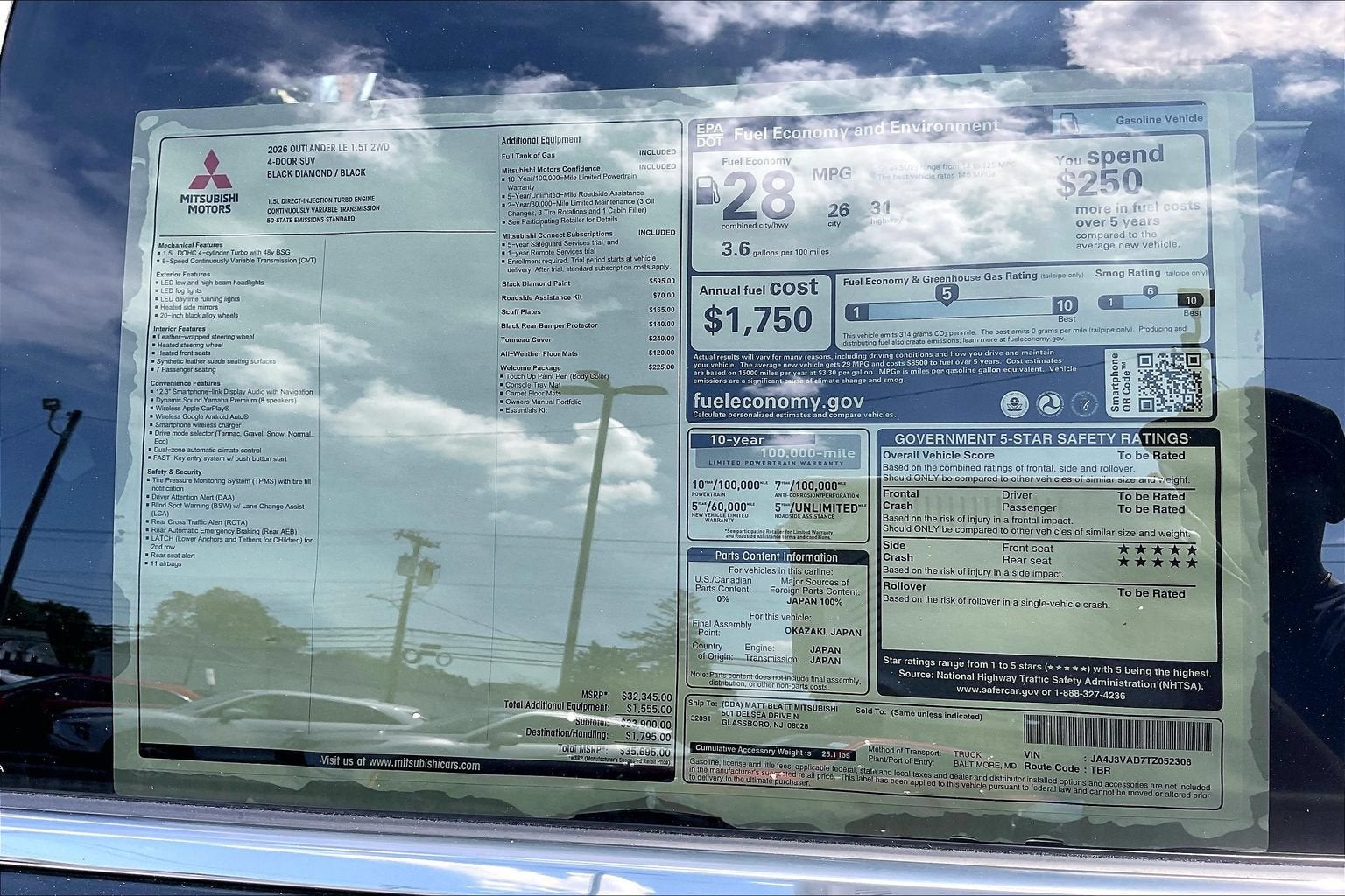 2026 Mitsubishi Outlander LE