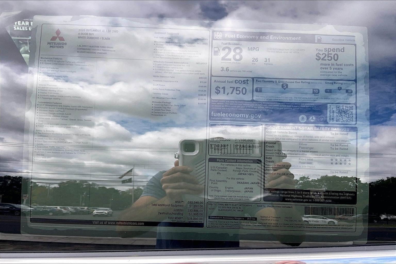 2026 Mitsubishi Outlander LE