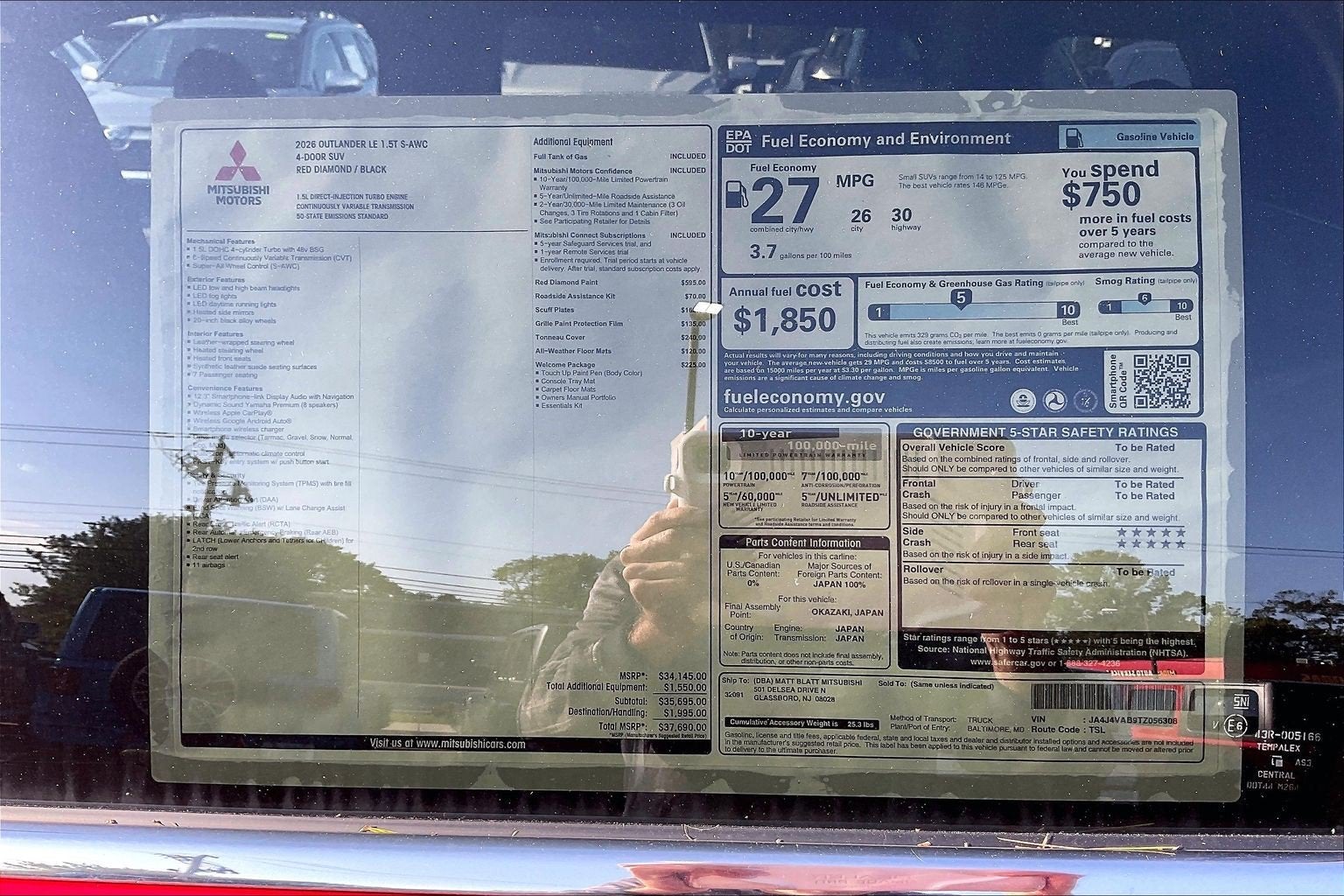 2026 Mitsubishi Outlander LE