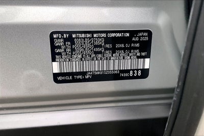 2025 Mitsubishi Outlander Plug-In Hybrid SEL PHEV